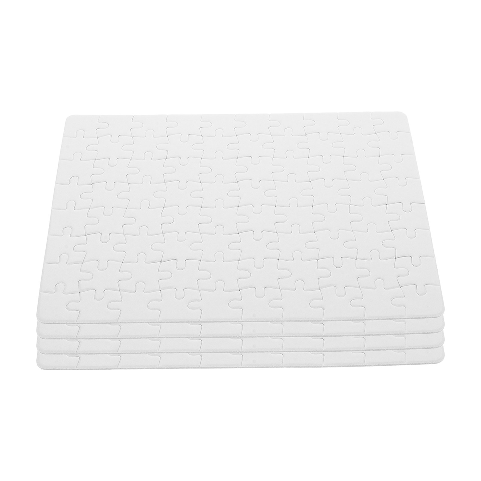 4Sheets Blank Jigsaw Puzzles S - Puzzle Blank White recension och pris