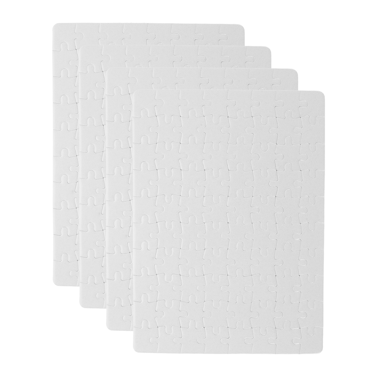 4Sheets Blank Jigsaw Puzzles S - Puzzle Blank White recension och pris