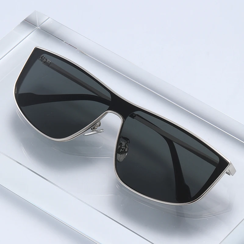 Metal Frame One-piece Sunglass - Metal Photo Panel recension och pris