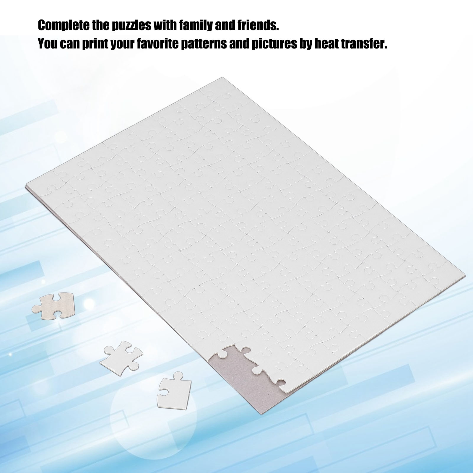 Printing Puzzle 10 Sets Blank  - Puzzle Blank White recension och pris
