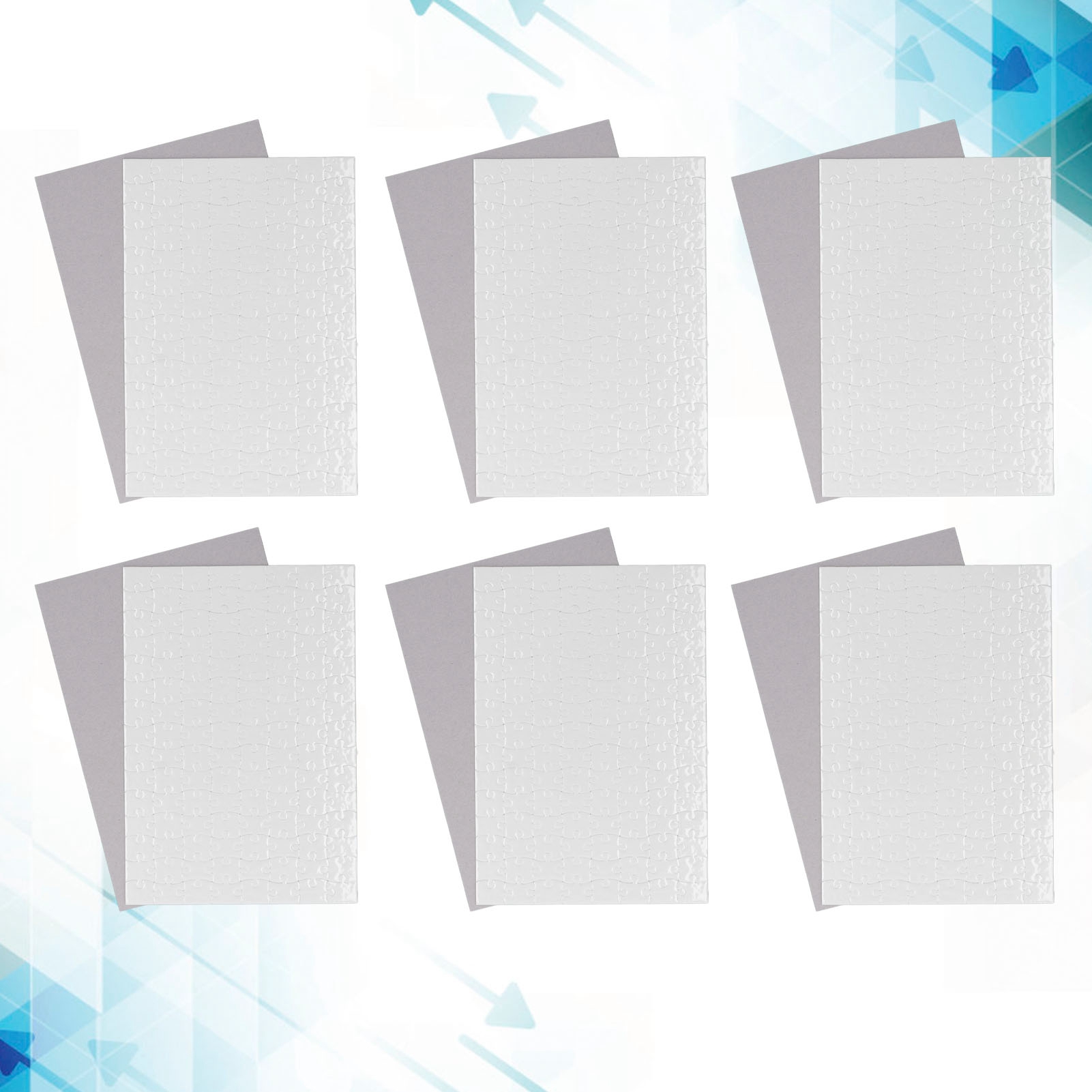 Printing Puzzle 10 Sets Blank  - Puzzle Blank White recension och pris