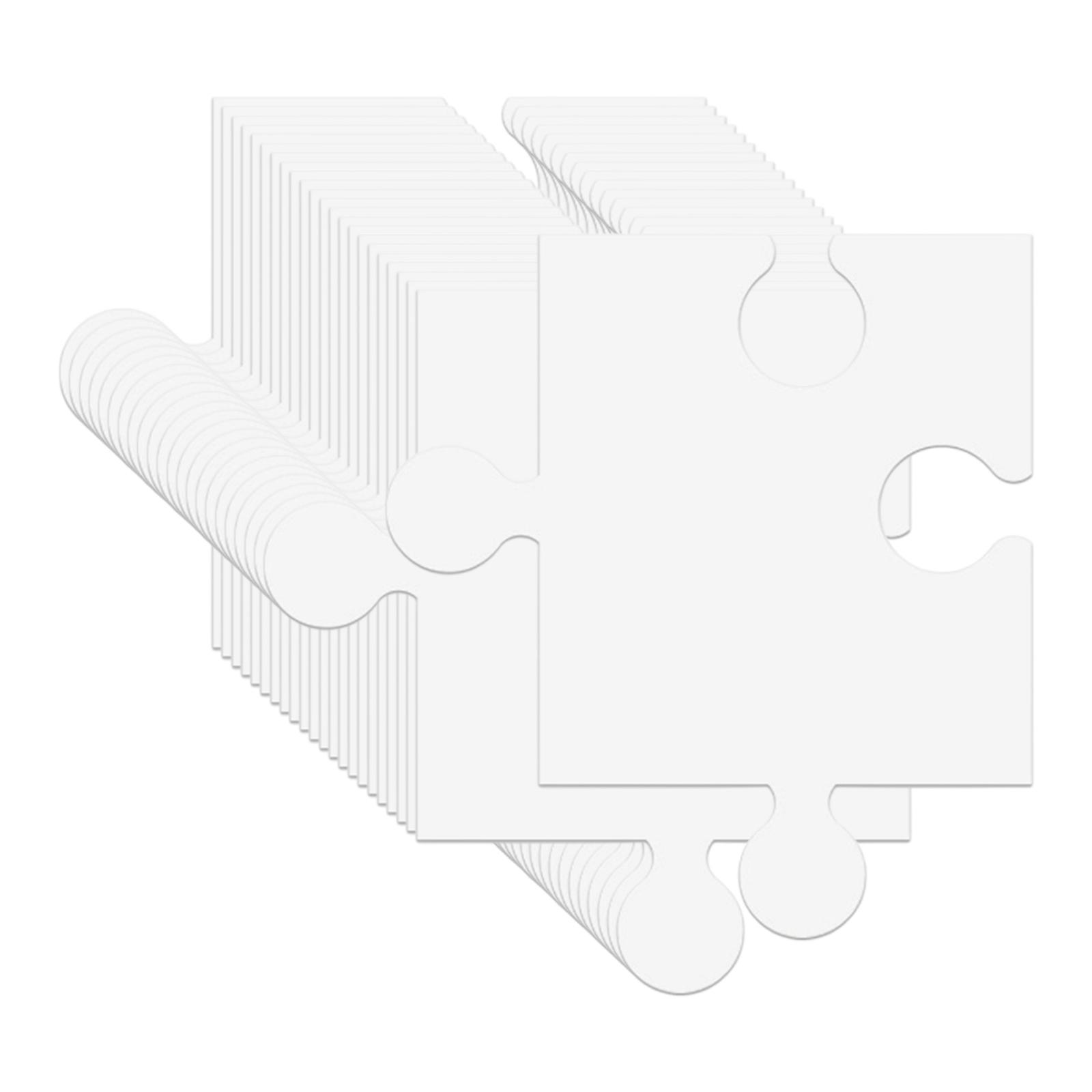 Kids Adult Blank Puzzle for DI - Puzzle Blank White recension och pris