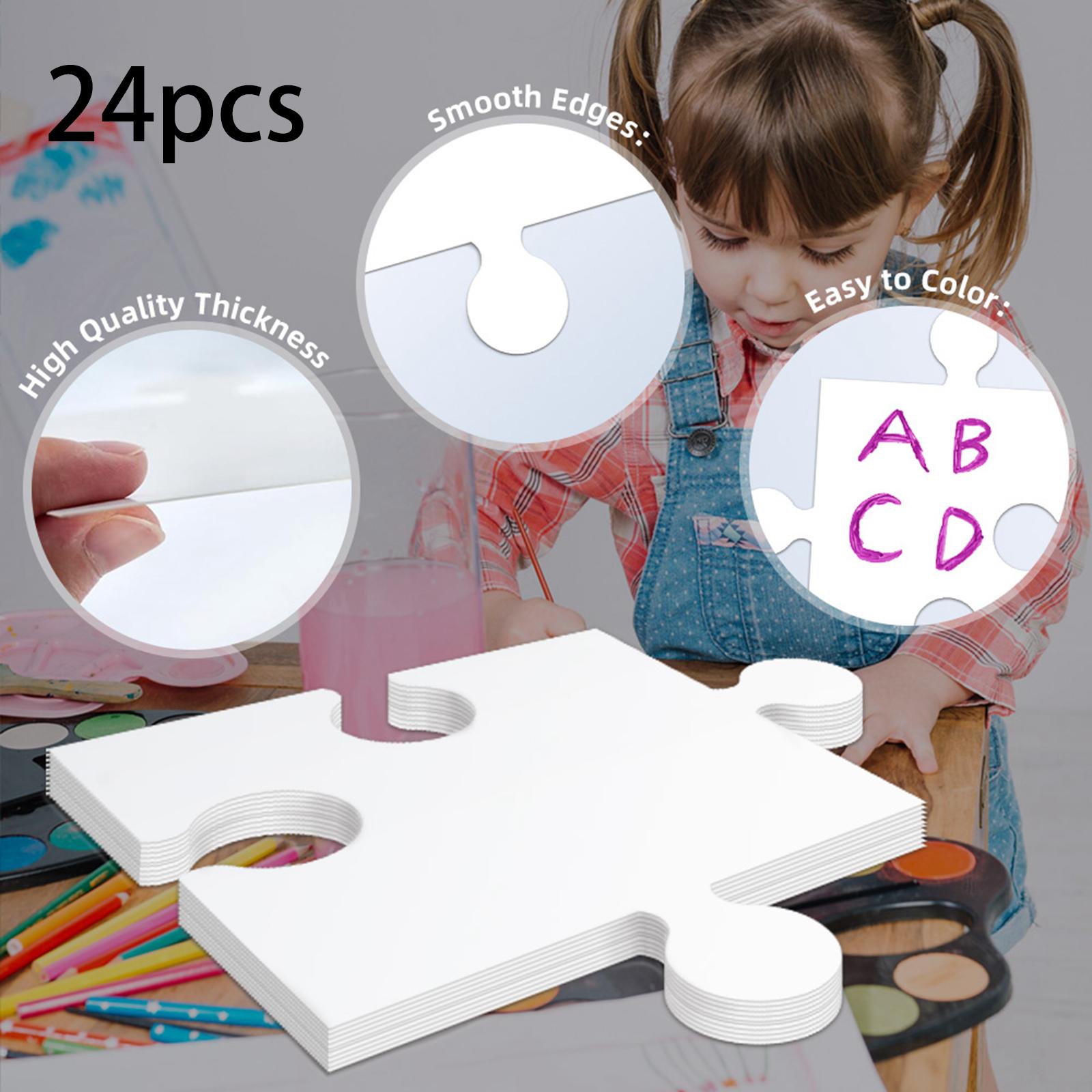 Kids Adult Blank Puzzle for DI - Puzzle Blank White recension och pris